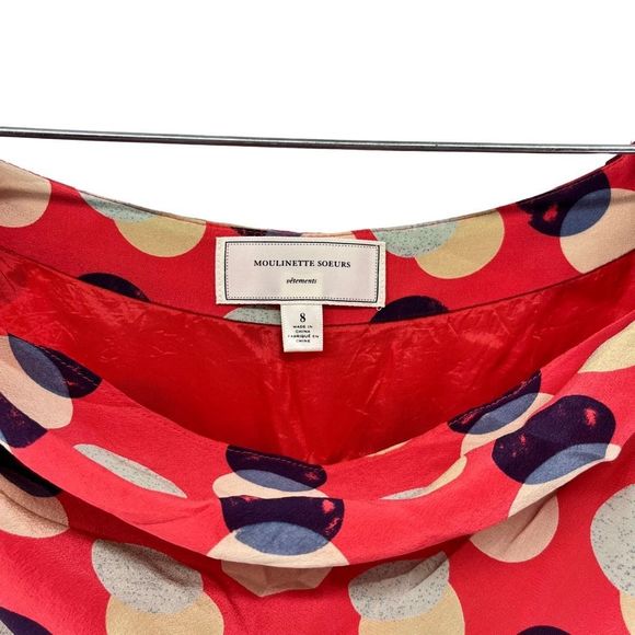 Anthropologie | Red Polka Dot Midi Dress - Picture 2 of 12